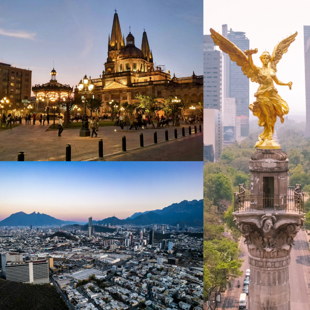 Cómo viajar entre estas tres ciudades